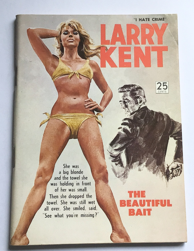 Larry Kent The Beautiful Bait Australian Detective paperback book No669